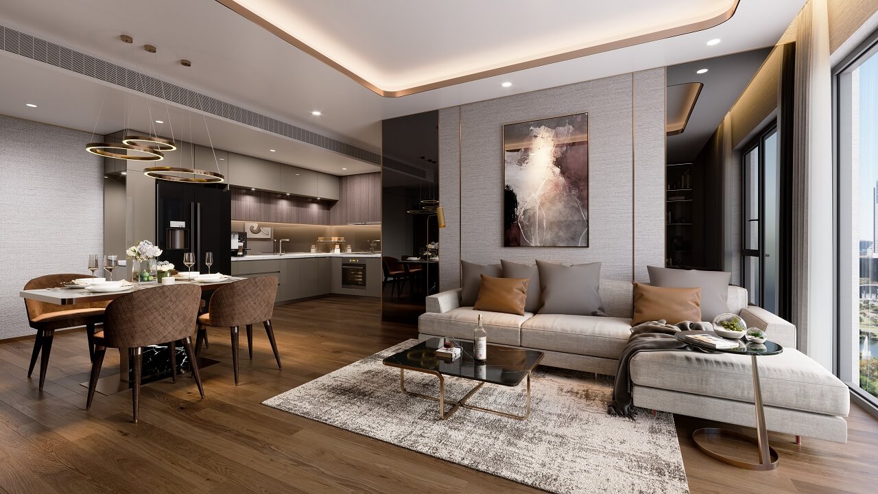 nội thất căn hộ northern emerald cổ linh long biên