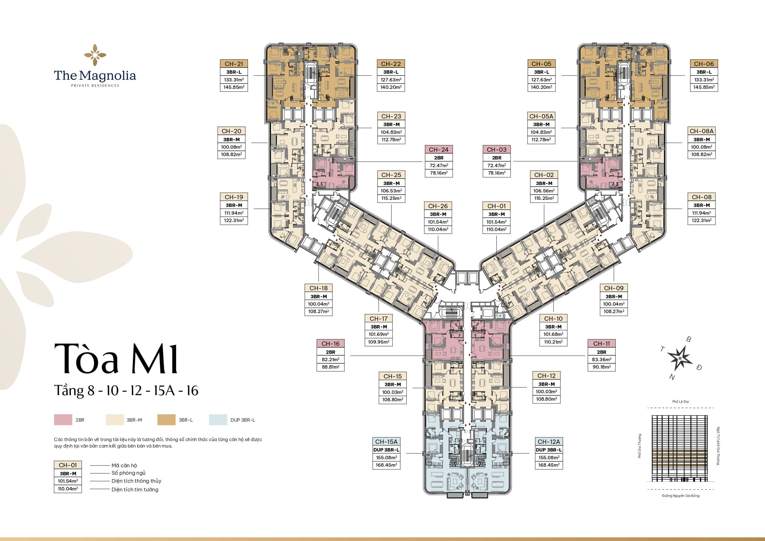 mặt bằng dự án D'. Patrimony private residences long biên